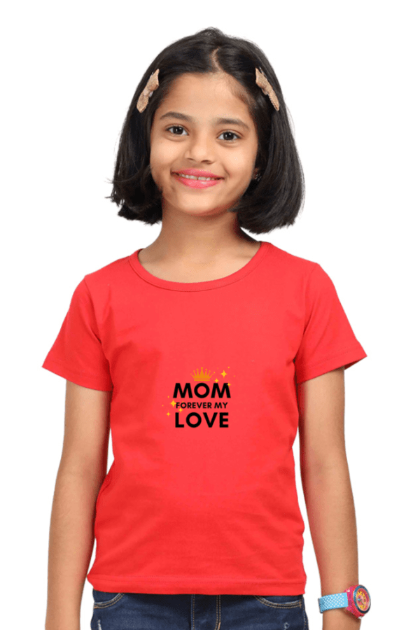 Super Mom Girl Round Neck Half Sleeve Classic - Image 2