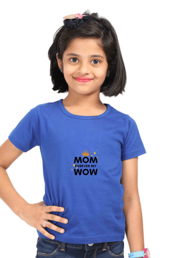 Super Mom Girl Round Neck Half Sleeve Classic - Image 3