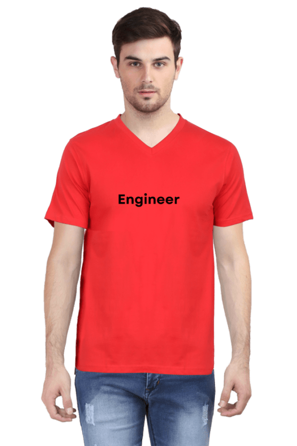 Engineer Male Vneck Half Sleeve Black - Image 3