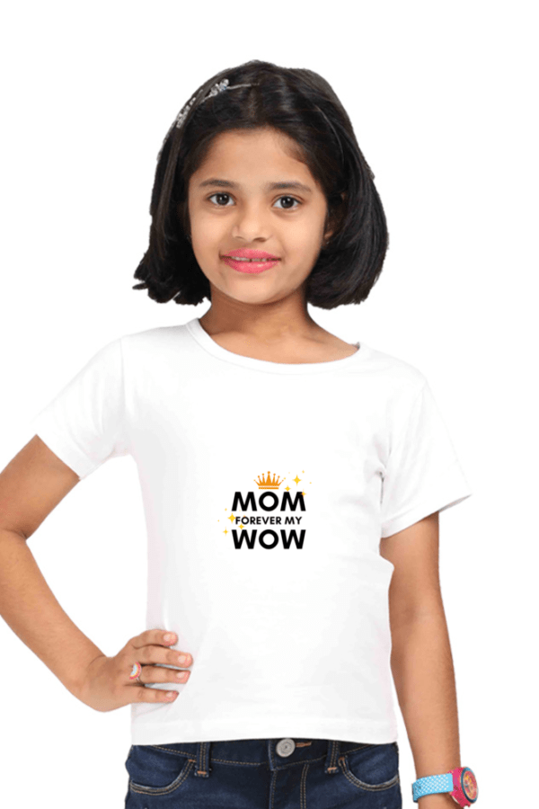 Super Mom Girl Round Neck Half Sleeve Classic - Image 5