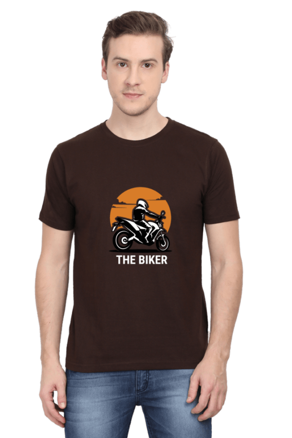 The Biker Male Round Neck Half Sleeve Classic - Image 2