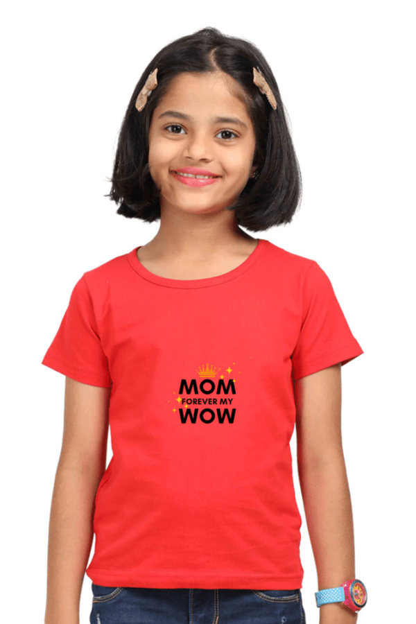 Super Mom Girl Round Neck Half Sleeve Classic - Image 2