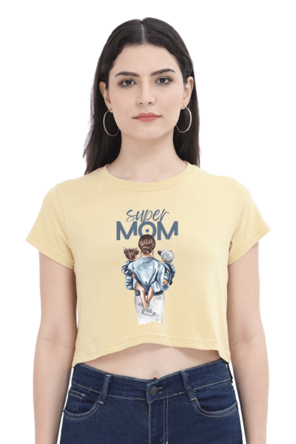 Super Mom Female Crop Top