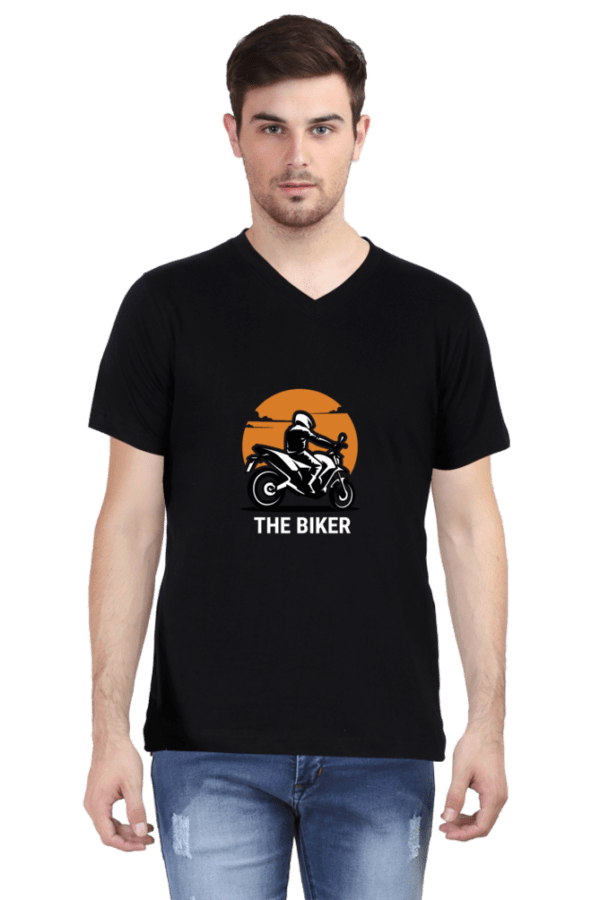 The Biker Male Vneck Half Sleeve - Image 3