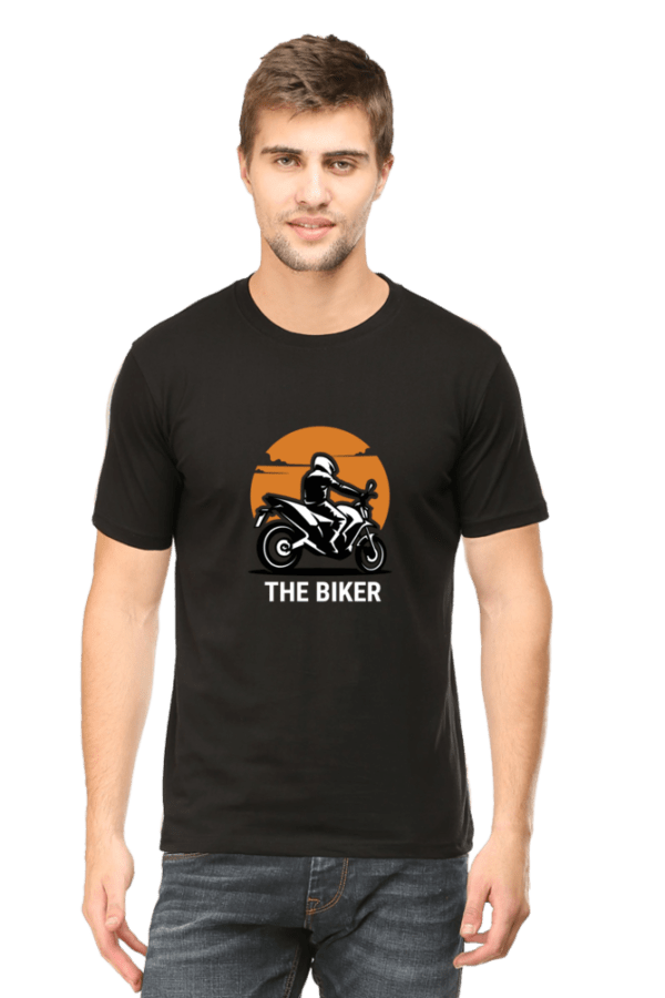 The Biker Male Round Neck Half Sleeve Classic - Image 5