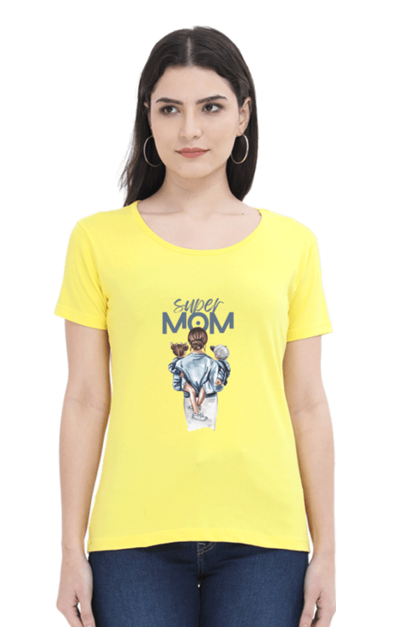 Super Mom Female Round Neck Half Sleeve Classic - Image 6