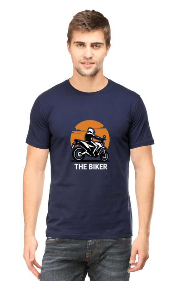 The Biker Male Round Neck Half Sleeve Classic - Image 4