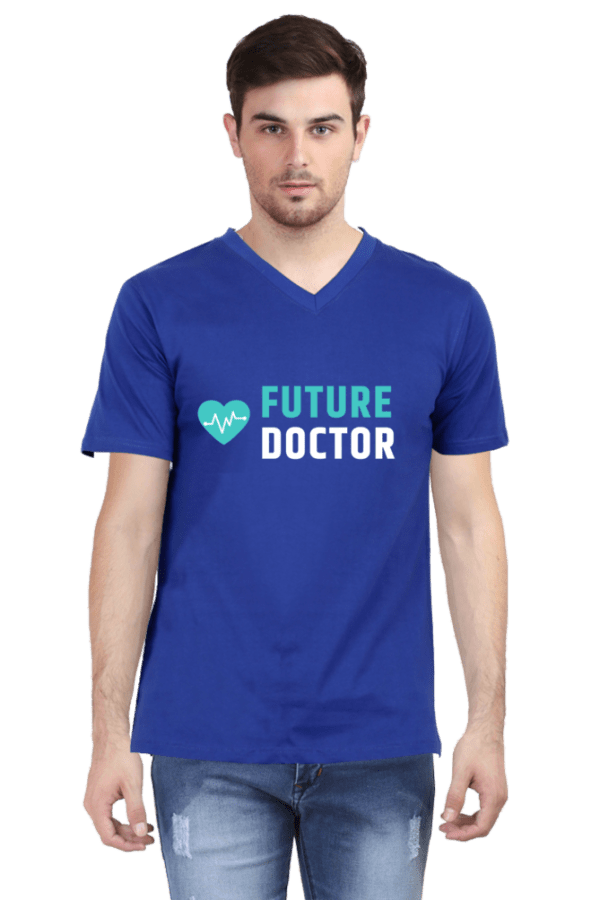 Future Doctor Male Vneck Half Sleeve - Image 2