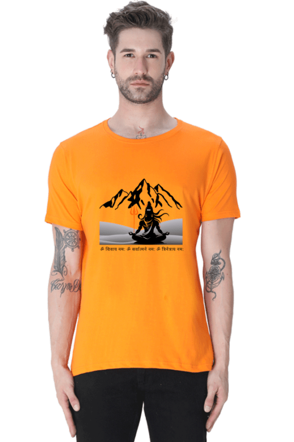 Lord Shiva Male Round Neck Half Sleeve Classic - Image 10