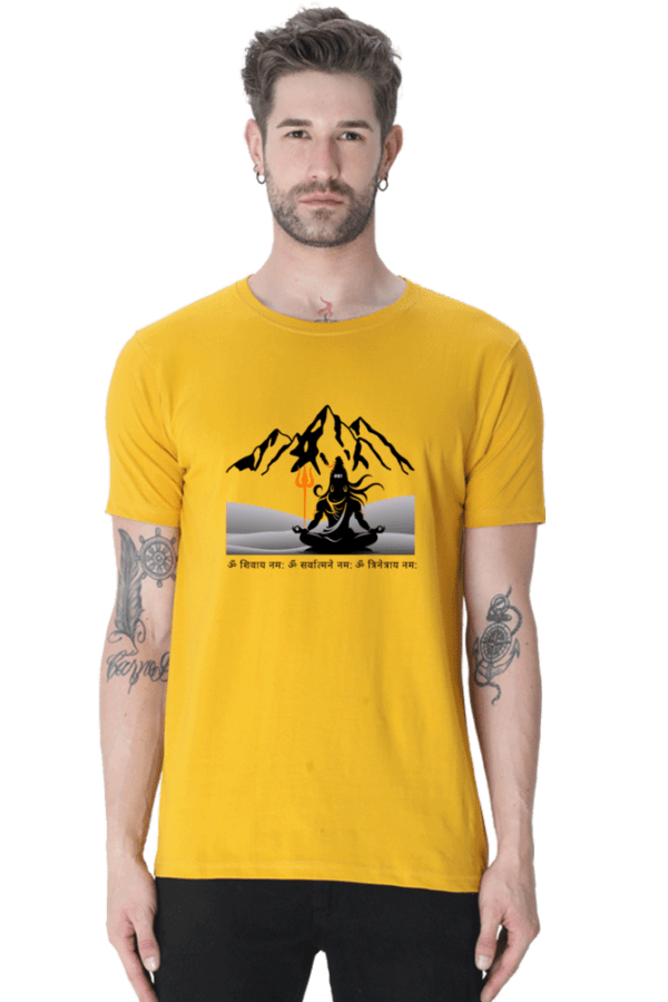 Lord Shiva Male Round Neck Half Sleeve Classic - Image 9