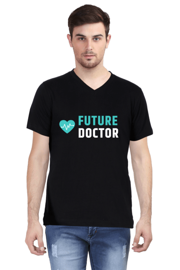 Future Doctor Male Vneck Half Sleeve